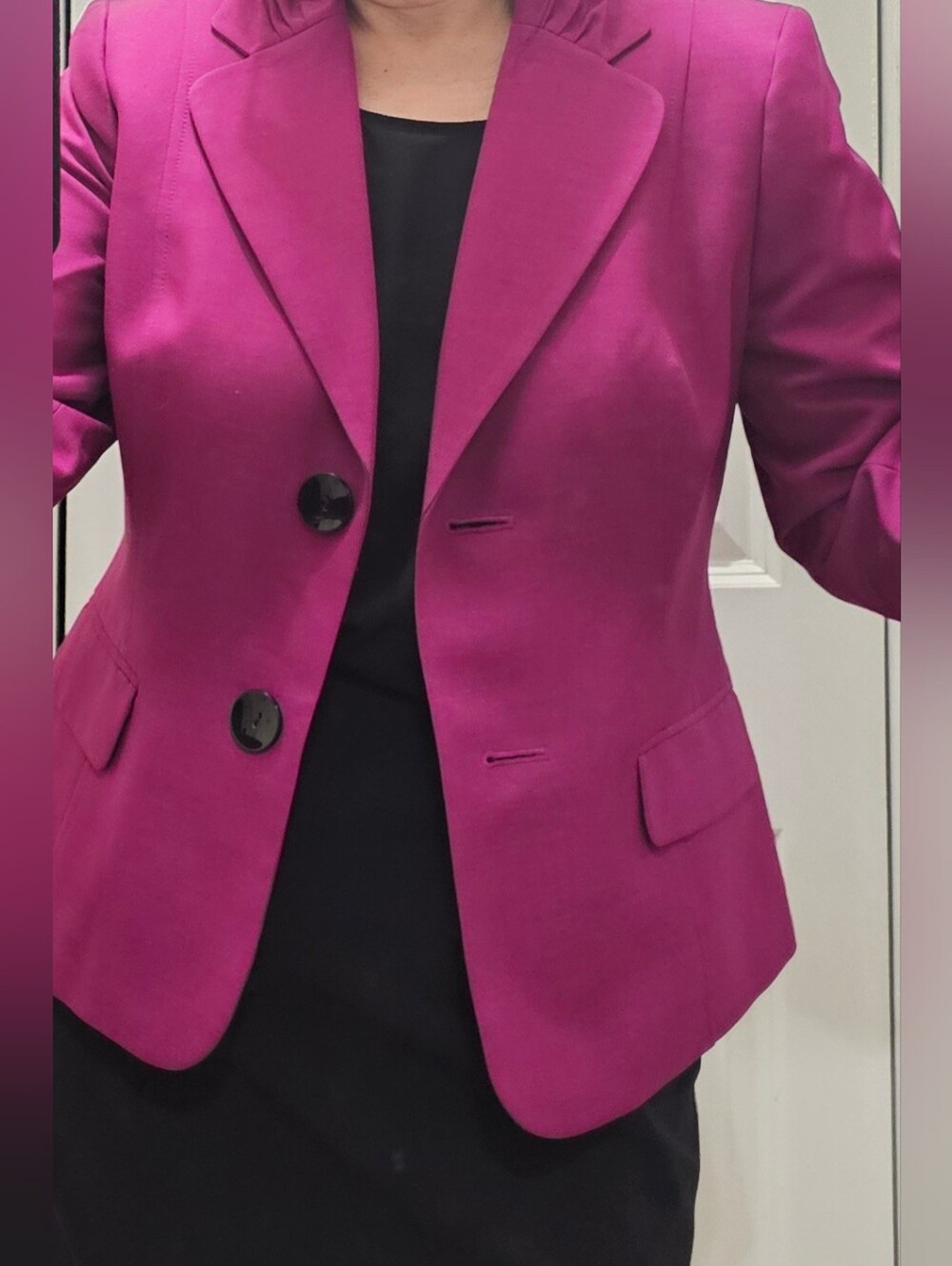 Kasper Fuchsia Tailored Blazer